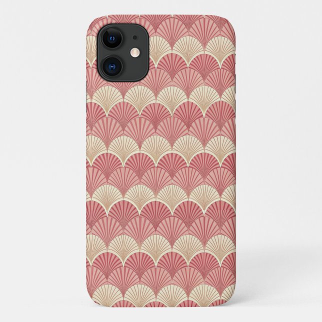 Coques Case-Mate iPhone Fans Pink Mid-Century (Dos)