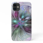 Fantaisie Abstraite Moderne Fleur Fractale Colorée