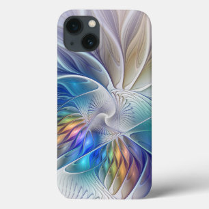 Case-Mate iPhone Case Fantaisie florale, fleur fractale abstraite coloré