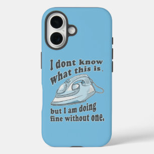 Coque Pour iPhone 16 Fantastique design de repassage Je déteste le repa