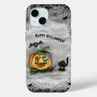 Fantôme, Chat, Chat et Citrouille, Bonne Halloween
