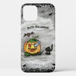 Case-Mate iPhone Case Fantôme, Chat, Chat et Citrouille, Bonne Halloween