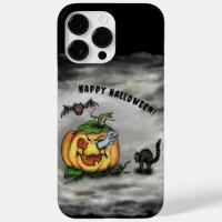 Fantôme, Chat, Chat et Citrouille, Bonne Halloween