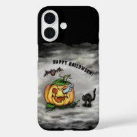 Fantôme, Chat, Chat et Citrouille, Bonne Halloween