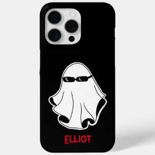Coque iPhone 15 Pro Max Fantôme cool avec lunettes de soleil noires Person