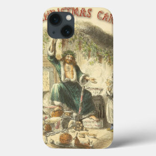 Etui iPhone 13 Fantôme de Noël présent et Ebenezer Scrooge
