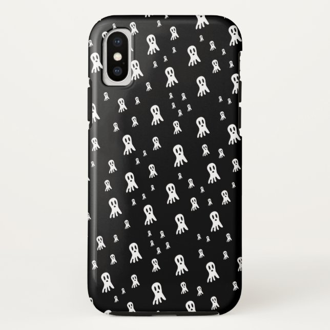 Coques Case-Mate iPhone Fantômes d'Halloween foncé (Dos)