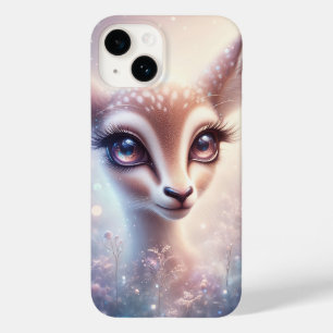 Coque Pour iPhone 14 Faon céleste enchanté Art Galaxie aux yeux scintil