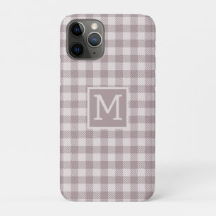 Case-Mate iPhone Case Farmhouse Buffalo Check Plaid Beige Monogramme