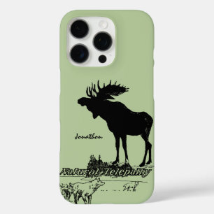 Coques iPhone 16 Pro Faune vintage d'orignal et de loup - Choisissez la