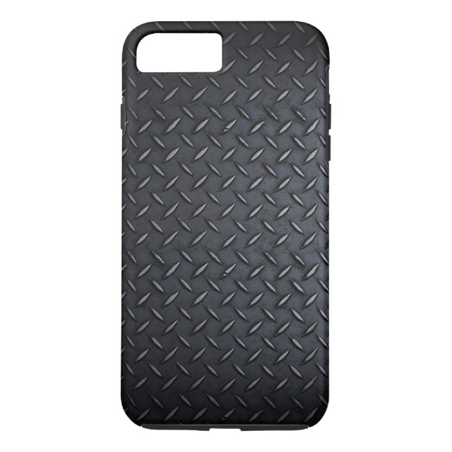 Coques Case-Mate iPhone Faux Black Diamond Plate-Tôle (Dos)