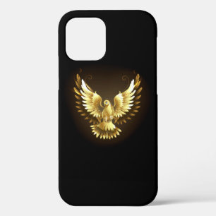 Case-Mate iPhone Case Faux Gold Foil Peace Dove en noir