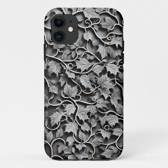 Coques Case-Mate iPhone Faux Gris d'eau 3D sculpté (Dos)