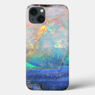 iPhone 13 Case Faux opal gemstone minéral bling bokeh hipster