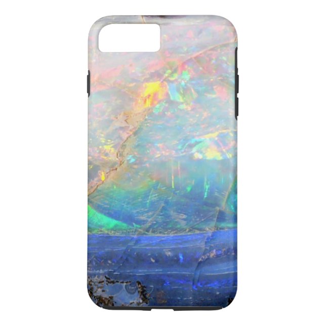 Coques Case-Mate iPhone Faux opal gemstone minéral bling bokeh hipster (Dos)