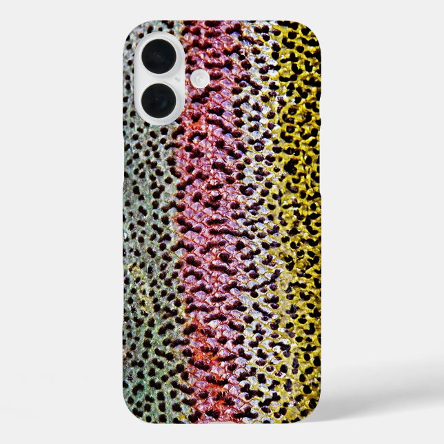 Coques Case-Mate iPhone Faux Rainbow Trout Scale Texture Look Motif (Verso)