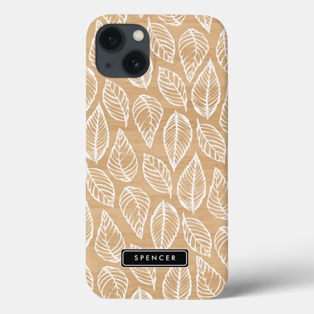 Coques Case-Mate iPhone Faux Wood | Motif Feuille personnalisé iPad Mini C (Verso)