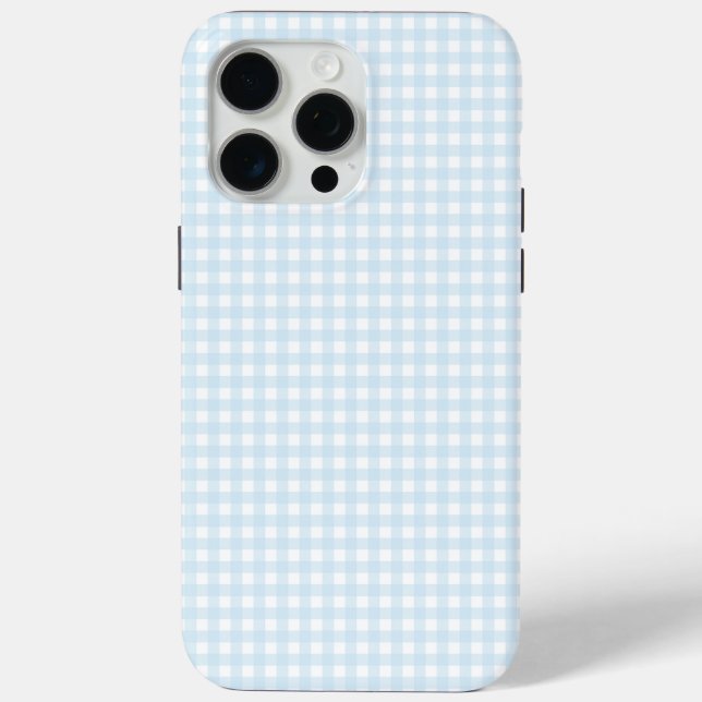 Coques Case-Mate iPhone Faye et Lauren Baby En vichy bleu (Verso)