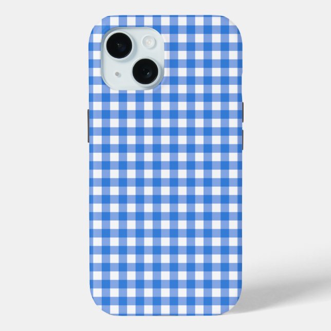 Coques Case-Mate iPhone Faye et Lauren Blue En vichy (Verso)