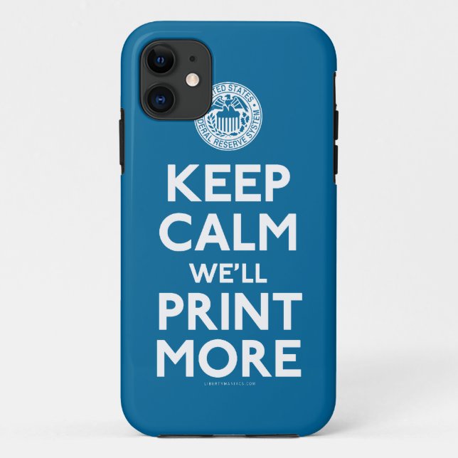 Coques Case-Mate iPhone Federal Reserve gardent le cas calme de parodie (Dos)
