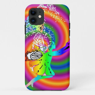Coque iPhone 11 Fée multicolore