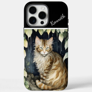 Coques iPhone 16 Pro Max Feline Dans La Pluie