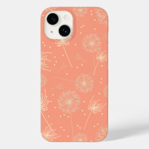 Coque Pour iPhone 14 Féminin Floral Pissenlit Rose