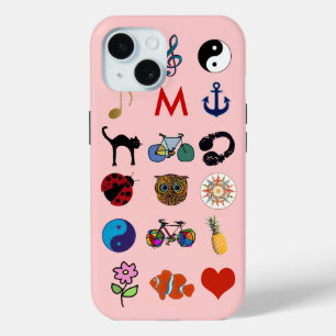 Coque Pour iPhone 15 féminin personnalisé mignon motif_girly