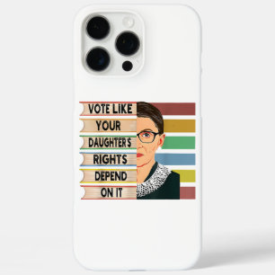 Coques iPhone 16 Pro Max Féministe Ruth Bader Ginsburg RBG Citation Fille A