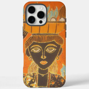 iPhone 16 Pro Max Case Femme africaine portant panier d'art