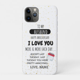 Case-Mate iPhone Case Femme amusante au mari Message d'Humour à l'annive