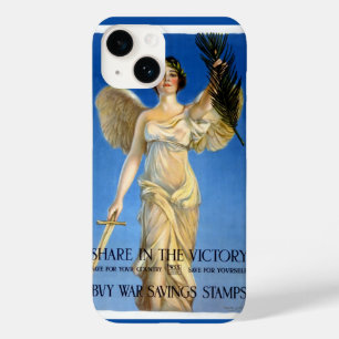 Coque Pour iPhone 14 Femme ange patriotique vintage, achetez des bons d