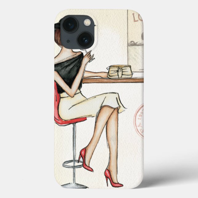 Coques Case-Mate iPhone Femme branchée Boire du vin (Verso)