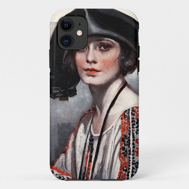 Coques Case-Mate iPhone Femme dans le chemisier brodé (Dos)