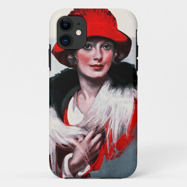 Coques Case-Mate iPhone Femme dans Red Hat (Dos)