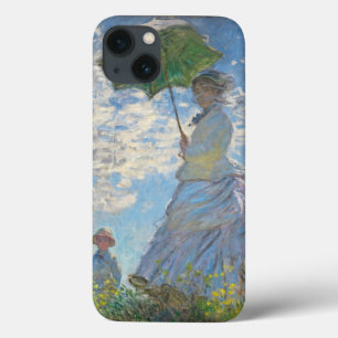 Etui iPhone 13 Femme de Claude Monet avec un parasol