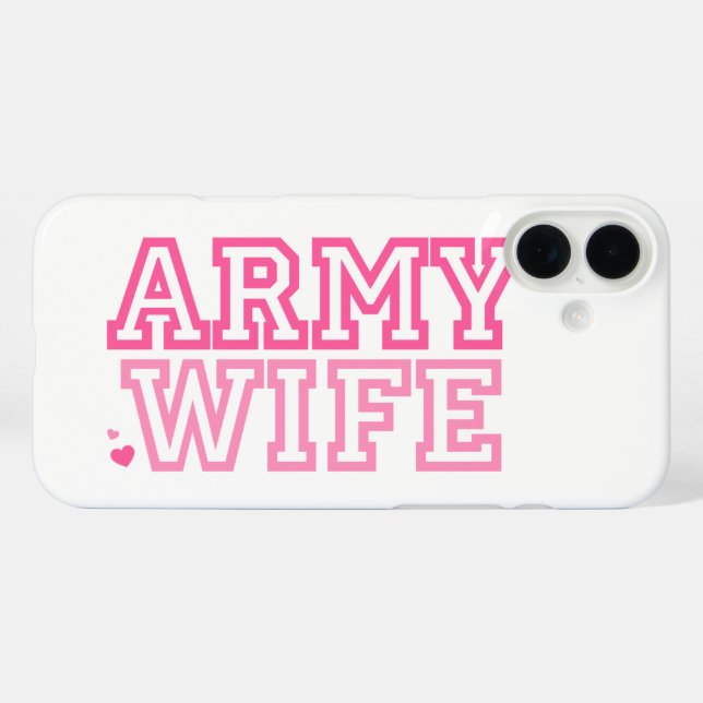 Coques Case-Mate iPhone Femme de l'armée (Verso (horizontal))