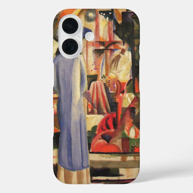 Coques Case-Mate iPhone Femme devant une vitrine d'August Macke (Verso)