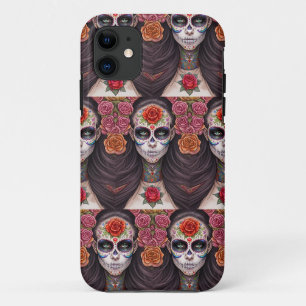 Case-Mate iPhone Case Femme en maquillage crâne sucre - Crâne sucre Art
