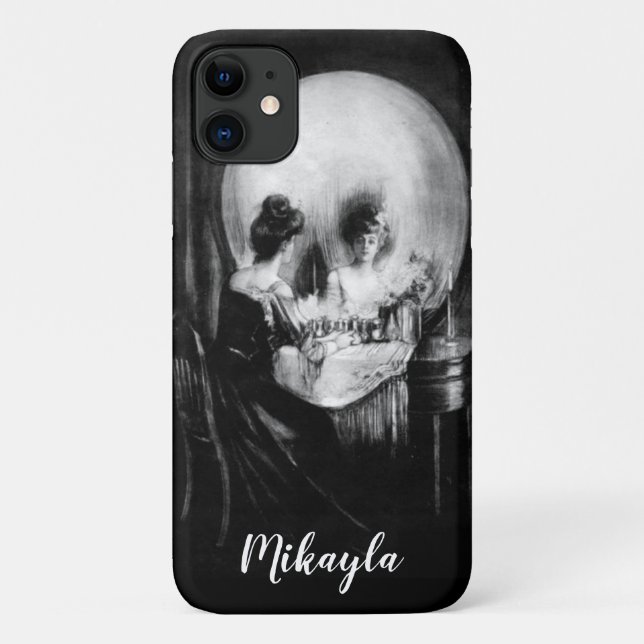 Coques Case-Mate iPhone Femme et crâne (Dos)
