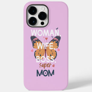 Coque Pour Pour iPhone 14 Pro Max Femme, femme, patron, super maman