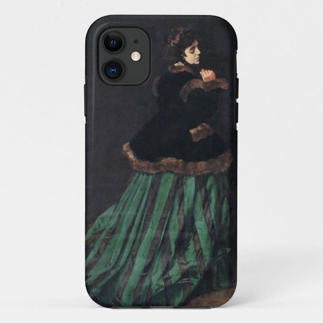 Coques Case-Mate iPhone Femme Monet en robe verte (Dos)