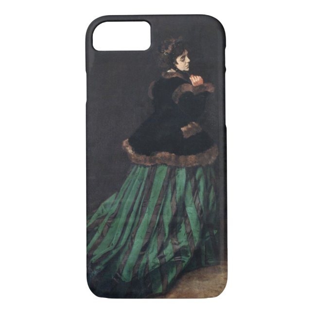 Coques Case-Mate iPhone Femme Monet en robe verte (Dos)
