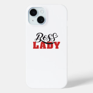 Coque Pour iPhone 15 Femme Patron - Conception de femme forte et confia