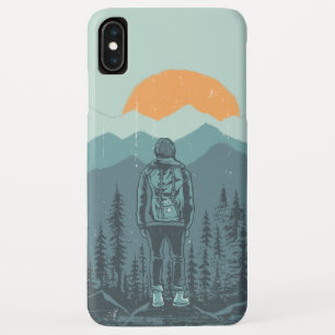 Case-Mate iPhone Case Femme randonneuse à dossard dans une forêt de mont