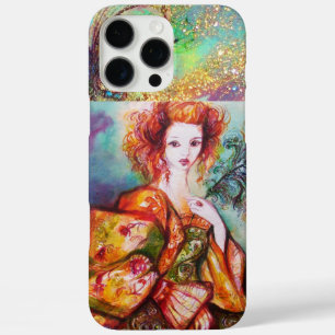 COQUES iPhone 16 PRO MAX FEMME ROMANTIQUE AVEC PÂTE DE PEACOCK ÉCLANTE