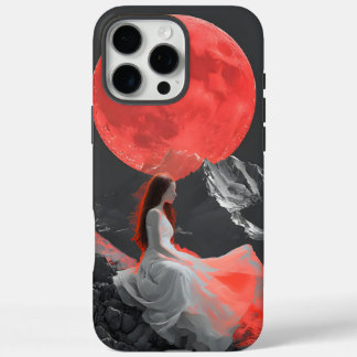 Coques iPhone 16 Pro Max Femme sereine sur la falaise sous l'Art numérique 