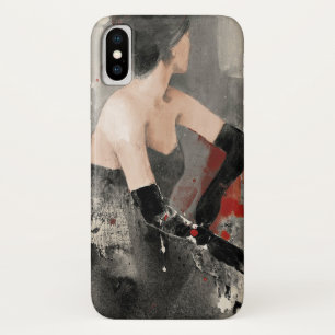 Coques Pour iPhone Femme vintage sauvage d'aquarelle d'Apple  