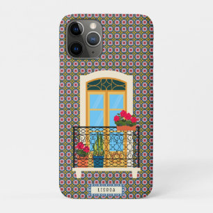 Case-Mate iPhone Case Fenêtre de maison lisboète avec plantes et azulejo