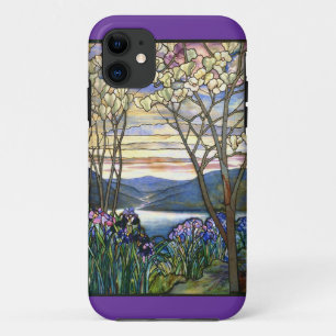 Etui iPhone Case-Mate Fenêtre en verre teinté de magnolia et d'iris